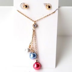 Stainless steel jewelry Earrings necklaces  set Wholesale