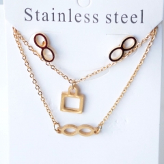Stainless steel jewelry Earrings necklaces  set Wholesale