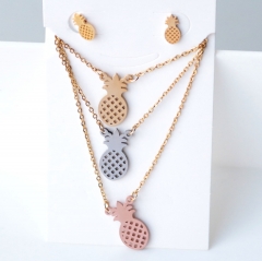 Stainless steel jewelry Earrings necklaces  set Wholesale