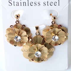 Stainless steel jewelry Earrings necklaces  set Wholesale