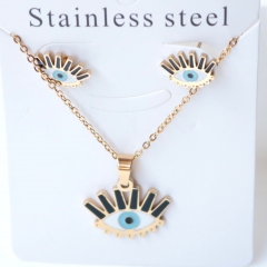 Stainless steel jewelry Earrings necklaces  set Wholesale
