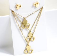Stainless steel jewelry Earrings necklaces  set Wholesale