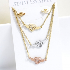 Stainless steel jewelry Earrings necklaces  set Wholesale