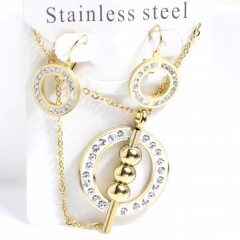 Stainless steel jewelry Earrings necklaces  set Wholesale