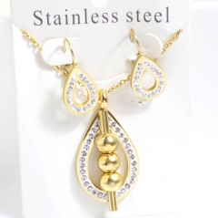 Stainless steel jewelry Earrings necklaces  set Wholesale