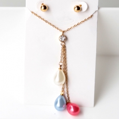 Stainless steel jewelry Earrings necklaces  set Wholesale