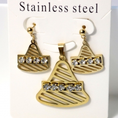 Stainless steel jewelry Earrings necklaces  set Wholesale