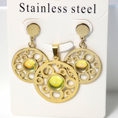 Stainless steel jewelry Earrings necklaces  set Wholesale