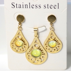 Stainless steel jewelry Earrings necklaces  set Wholesale
