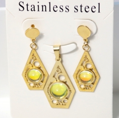 Stainless steel jewelry Earrings necklaces  set Wholesale