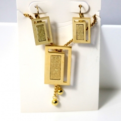 Stainless steel jewelry Earrings necklaces  set Wholesale