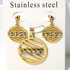 Stainless steel jewelry Earrings necklaces  set Wholesale