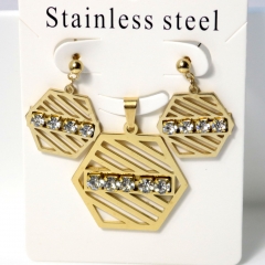 Stainless steel jewelry Earrings necklaces  set Wholesale