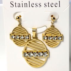 Stainless steel jewelry Earrings necklaces  set Wholesale