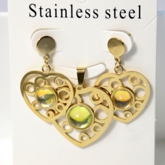 Stainless steel jewelry Earrings necklaces  set Wholesale