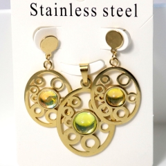 Stainless steel jewelry Earrings necklaces  set Wholesale