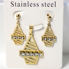 Stainless steel jewelry Earrings necklaces  set Wholesale