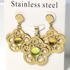 Stainless steel jewelry Earrings necklaces  set Wholesale