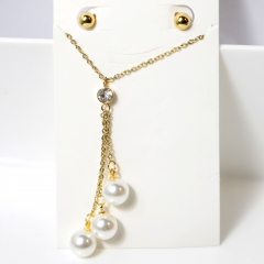 Stainless steel jewelry Earrings necklaces  set Wholesale