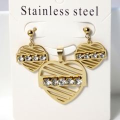 Stainless steel jewelry Earrings necklaces  set Wholesale