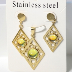 Stainless steel jewelry Earrings necklaces  set Wholesale