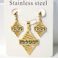 Stainless steel jewelry Earrings necklaces  set Wholesale