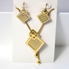 Stainless steel jewelry Earrings necklaces  set Wholesale