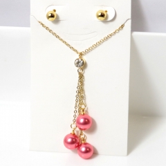 Stainless steel jewelry Earrings necklaces  set Wholesale