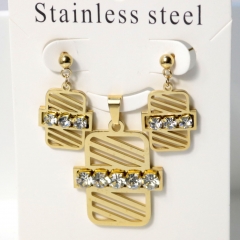 Stainless steel jewelry Earrings necklaces  set Wholesale