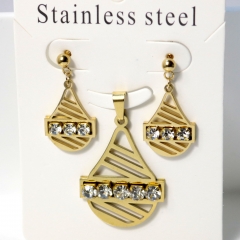 Stainless steel jewelry Earrings necklaces  set Wholesale