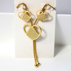 Stainless steel jewelry Earrings necklaces  set Wholesale