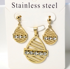 Stainless steel jewelry Earrings necklaces  set Wholesale