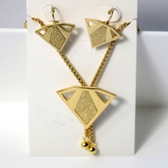 Stainless steel jewelry Earrings necklaces  set Wholesale