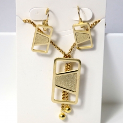 Stainless steel jewelry Earrings necklaces  set Wholesale
