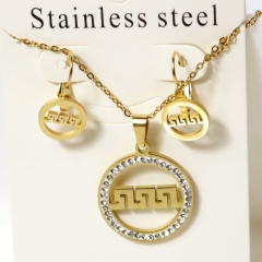 Stainless steel jewelry Earrings necklaces  set Wholesale