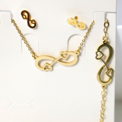 Stainless steel jewelry Earrings necklaces  set Wholesale