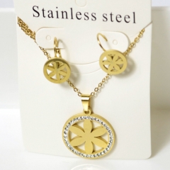 Stainless steel jewelry Earrings necklaces  set Wholesale
