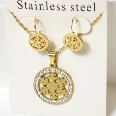 Stainless steel jewelry Earrings necklaces  set Wholesale