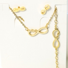Stainless steel jewelry Earrings necklaces  set Wholesale