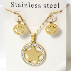 Stainless steel jewelry Earrings necklaces  set Wholesale