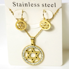 Stainless steel jewelry Earrings necklaces  set Wholesale