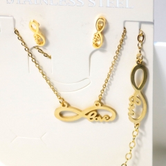 Stainless steel jewelry Earrings necklaces  set Wholesale