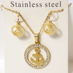 Stainless steel jewelry Earrings necklaces  set Wholesale