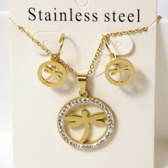 Stainless steel jewelry Earrings necklaces  set Wholesale