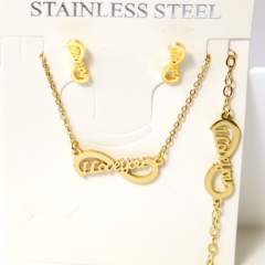 Stainless steel jewelry Earrings necklaces  set Wholesale