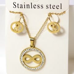 Stainless steel jewelry Earrings necklaces  set Wholesale