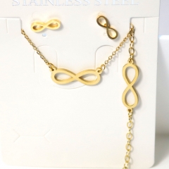 Stainless steel jewelry Earrings necklaces  set Wholesale