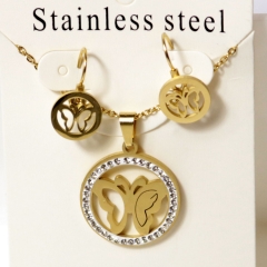 Stainless steel jewelry Earrings necklaces  set Wholesale