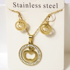 Stainless steel jewelry Earrings necklaces  set Wholesale