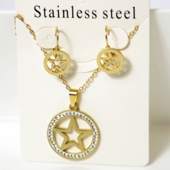Stainless steel jewelry Earrings necklaces  set Wholesale